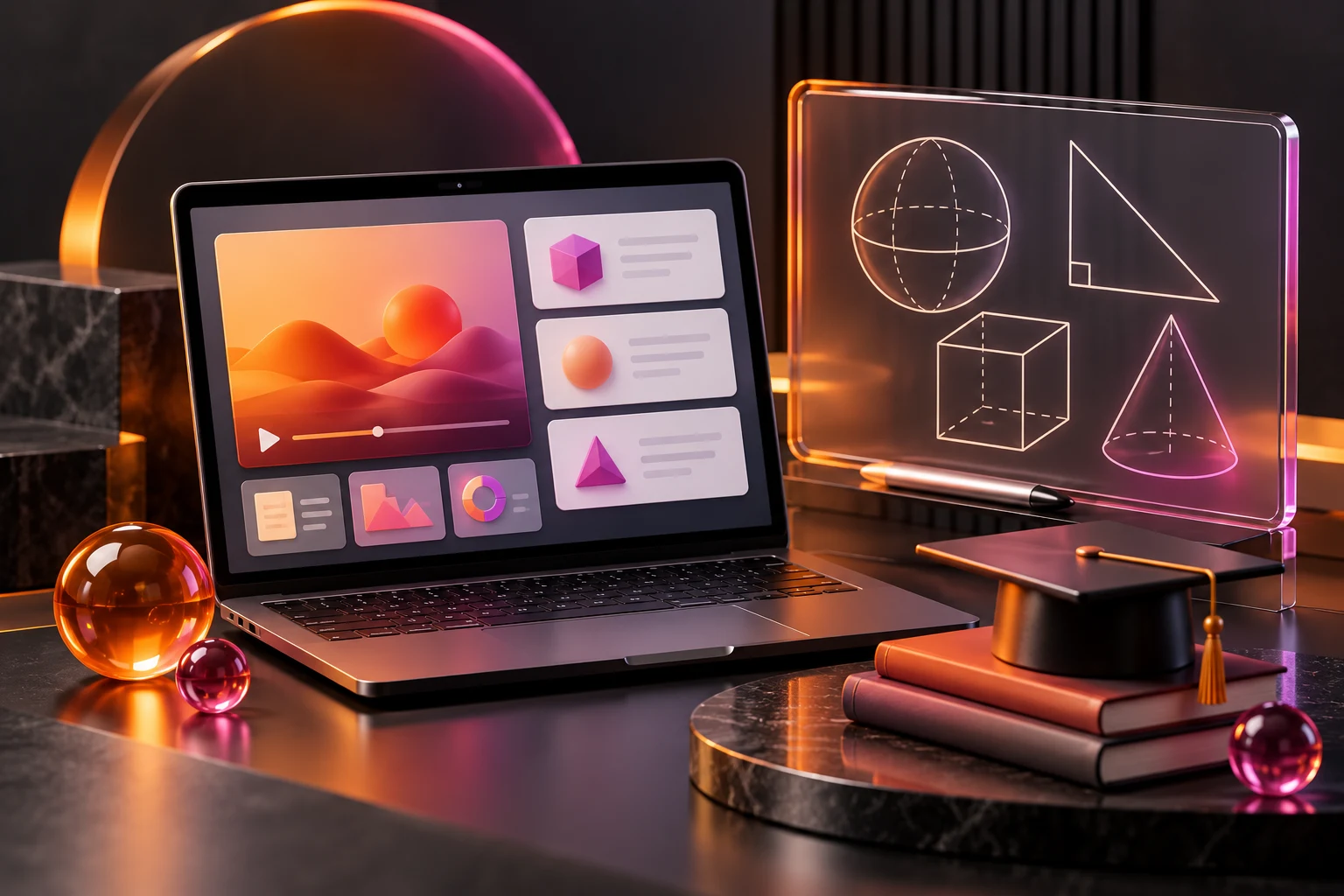 Digital learning concept